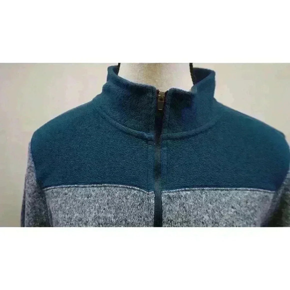Champion Women’s Fleece Half-Zip Pullover - Size XL (16-18), Blue/Grey - Picture 2 of 14